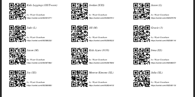 How to use Sonlet QR Codes